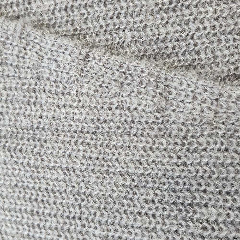 French Connection Crossback Mock Neck Sleeveless Sweater Gray Wool Blend L - Picture 12 of 13